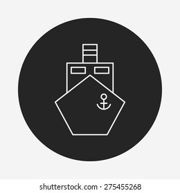 boat line icon