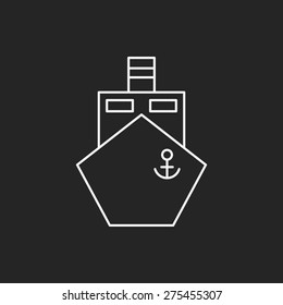 boat line icon