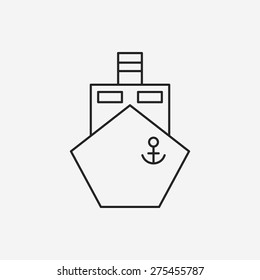 boat line icon