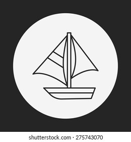boat line icon