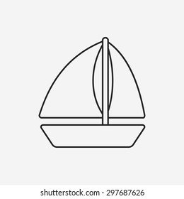 boat line icon