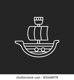 boat line icon