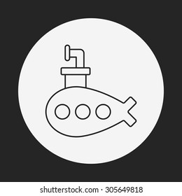 boat line icon