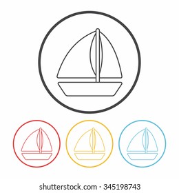 boat line icon