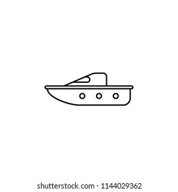 boat line icon. Element of toys icon for mobile concept and web apps. Thin line boat line icon can be used for web and mobile. Premium icon on white background