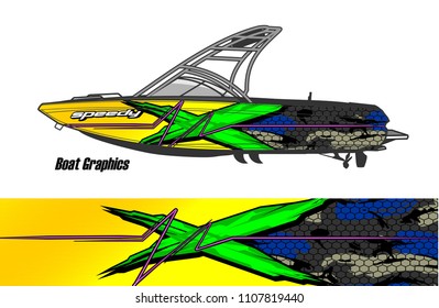 Boat Livery Graphic Vector Design Abstract Stock Vector (Royalty Free ...