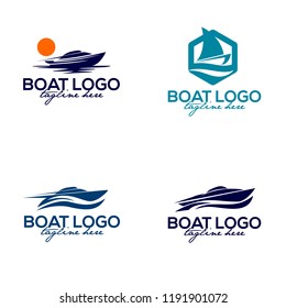 Boat Logo Brand Identity Boating Business Stock Vector (Royalty Free ...