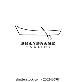 boat logo cartoon icon design template black modern isolated vector cute