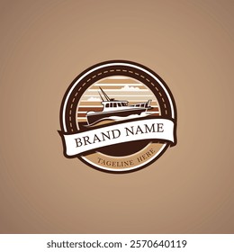 Boat logo classic design style.eps
