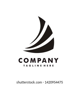 Boat logo design simple style