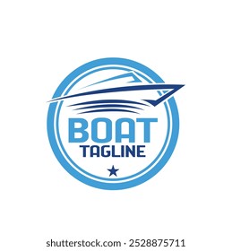 boat logo design template, ship design