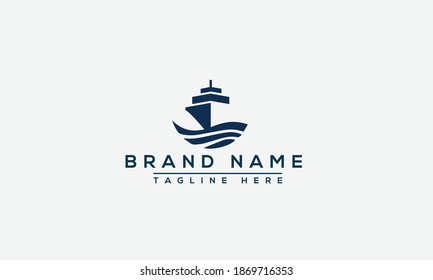 Boat Logo Design Template Vector Graphic Branding Element.
