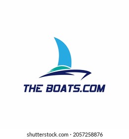Boat Logo Design Template Vector Graphic Branding Element