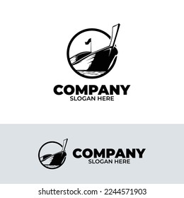 Boat Logo Design Template Vector