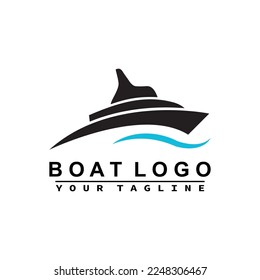 Boat Logo Design Template Vector Graphic Branding Element.