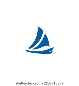 Boat Logo Design Template Vector Graphic Branding Element.

