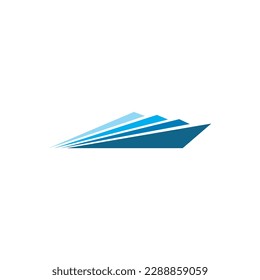 Boat Logo Design Template Vector Graphic Branding Element.
