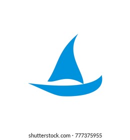 Boat logo design template vector illustration 