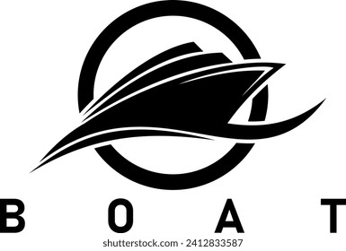 BOAT LOGO DESIGN VECTOR ART