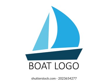 Boat logo design vector illustration.