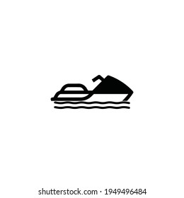 boat logo icon design with black colour