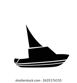 boat logo icon illustration flat