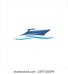 Boat logo with boat and mountain combination, suitable for various company brands with maximum effect.