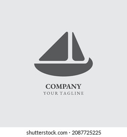 boat logo template for business vector eps 10