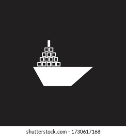 Boat logo template icon design