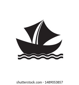 Boat logo template vector icon design
