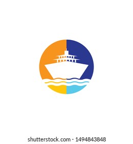 Boat logo template vector icon design