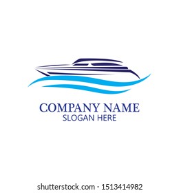 boat logo template,ship icon design,illustration element-vector