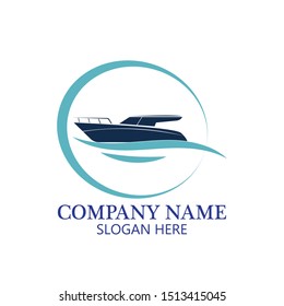 boat logo template,ship icon design,illustration element-vector