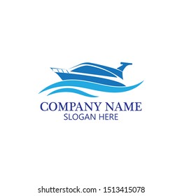 boat logo template,ship icon design,illustration element-vector
