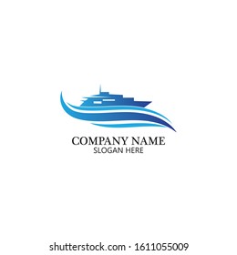 boat logo template,ship icon design,illustration element vector