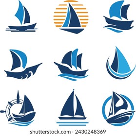 Boat Logo Vector Art, Icons, and Graphics