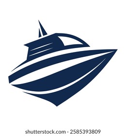 Boat logo vector art illustration