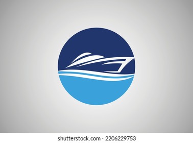 Boat Logo Vector design template
