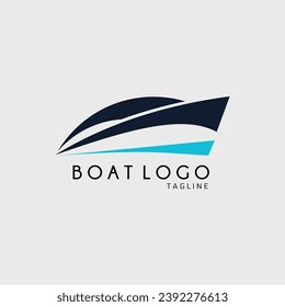 boat logo vector illustration design for use brand company business