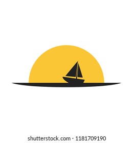 Boat logo vector. symbol.