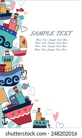 boat of love post card