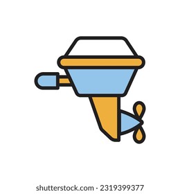 Boat Machine Icon Vector Illustration