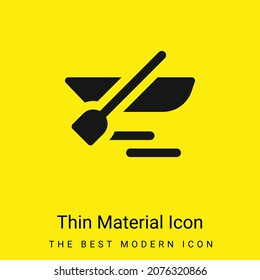 Icono de material amarillo brillante mínimo en el barco