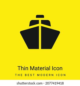 Symbol für das minimale, hellgelbe Material des Schiffes