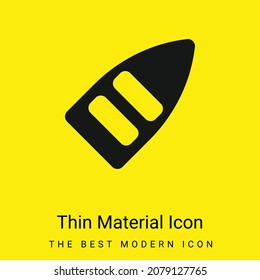 Boat minimal bright yellow material icon