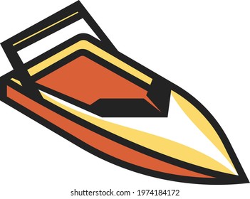 boat modern vector logo design