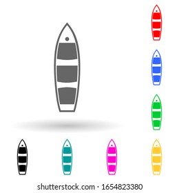 boat multi color style icon. Simple glyph, flat vector of ships icons for ui and ux, website or mobile application