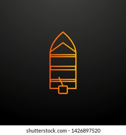 a boat nolan icon. Elements of camping set. Simple icon for websites, web design, mobile app, info graphics