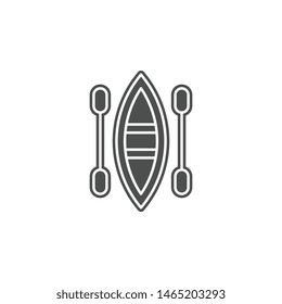 Boat oars icon. Simple glyph, flat vector of summer icons for ui and ux, website or mobile application