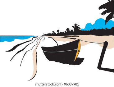 Boat on the beach